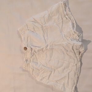 White Women's Shorts Puro Lino